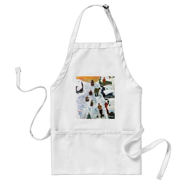 Sledding and Digging Out Standard Apron (Front)