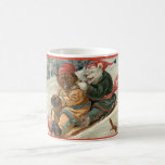Sledding Bears Coffee Mug<br><div class="desc">A nostalgic,  vintage illustration of two fun loving bears sledding.  A perfect mug for your holiday hot chocolate!</div>