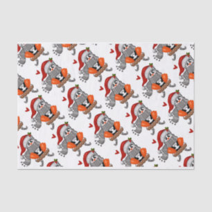 Sledding Penguin Tissue Paper