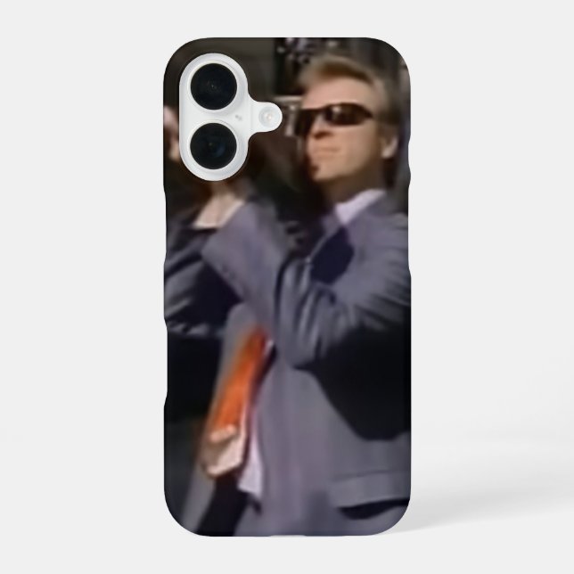 Sledge Hammer Rocket Shoot iPhone 16 Case (Back)