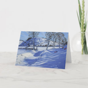 Sledging Derbyshire Peak District 2012 Holiday Card