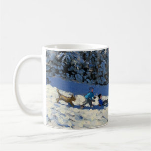 Sledging near Youlgreave Derbyshire Coffee Mug