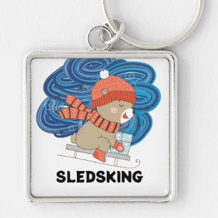 Sledsking Personalizable  Key Ring