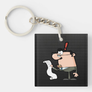 Sleek Accountant Key Ring
