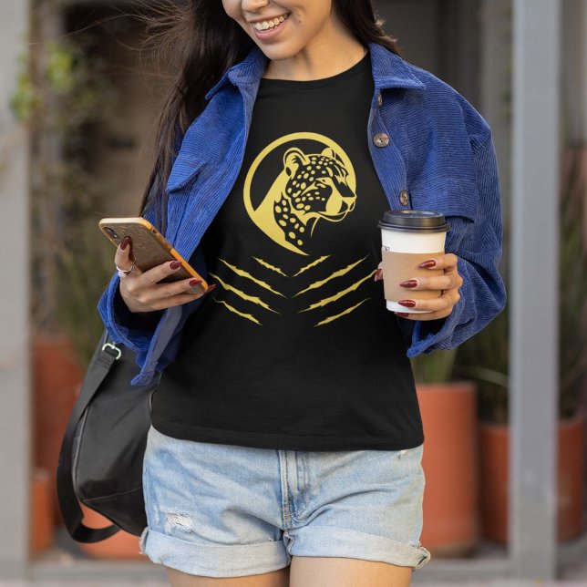 Sleek and Fierce Cheetah Elegance T-Shirt (Creator Uploaded)