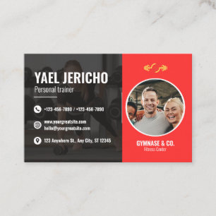 Sleek and Modern Personal Trainer Business Card