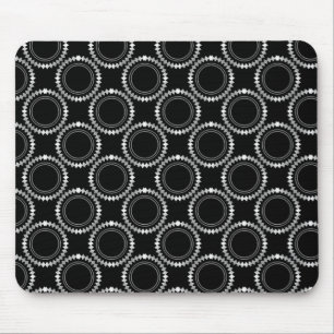 Sleek and Polished Mousepad, Black and White Mouse Pad