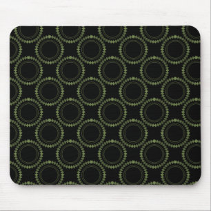 Sleek and Polished Mousepad, Olive Green Mouse Pad