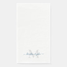 Sleek and Simple Teal Monogram Swash