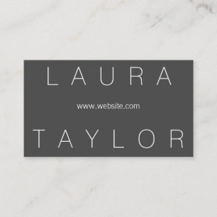 Sleek and Sophisticated Grey Business Card