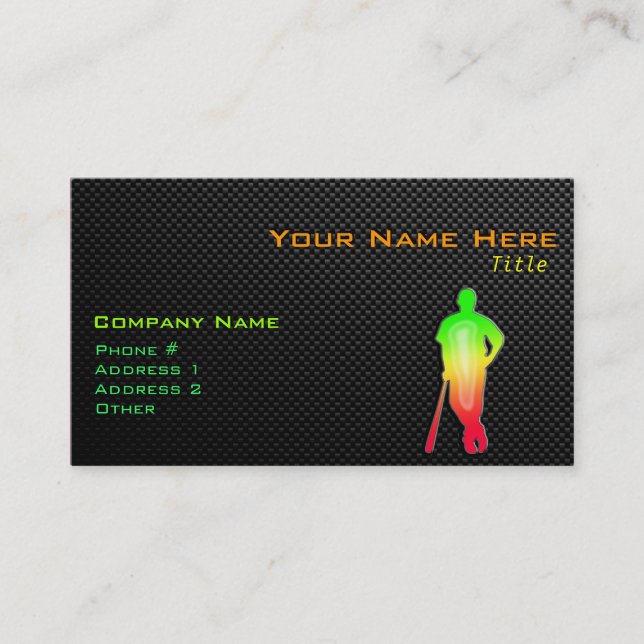 Sleek Baseball Business Card (Front)