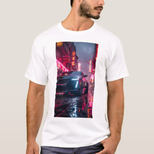 Sleek Black Cadillac CT5 Car Wallpaper T-Shirt
