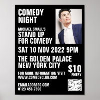 Sleek Black, Comedian, Comedy Club Advertising