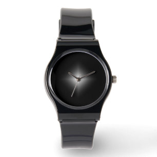 Sleek Black Minimalist Wristwatch - Modern Unisex