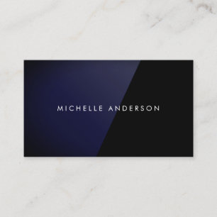 Sleek Blue High Gloss Business Card