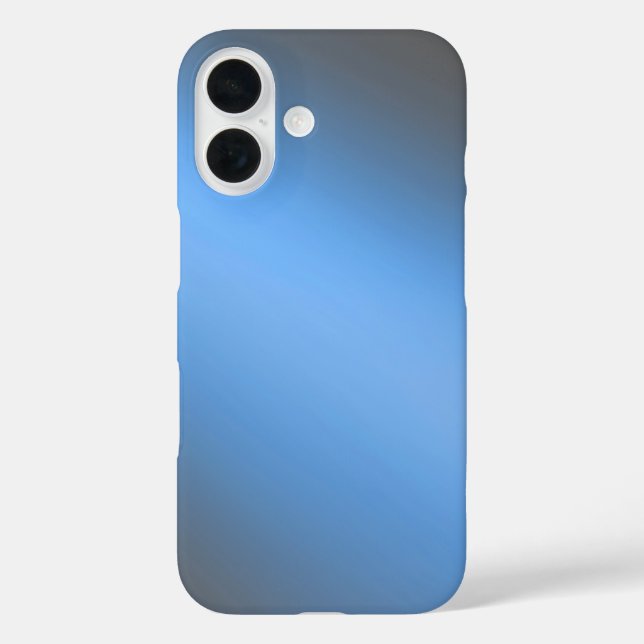 Sleek Blue Ombre – iPhone 16 Case (Back)