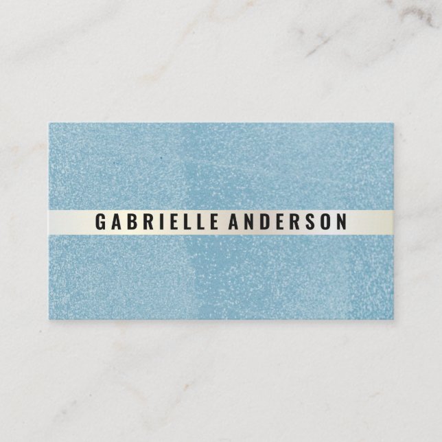 Sleek Blue Texture Business Card (Front)