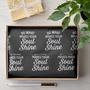Sleek Bold Typography Graduation Birthdays Black  Tissue Paper