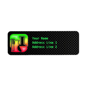 Sleek Chemistry Return Address Label