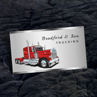 Sleek Chrome Transport Semi Trucking Company