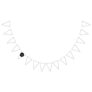 Sleek, contemporary, polished,& customisable bunting 