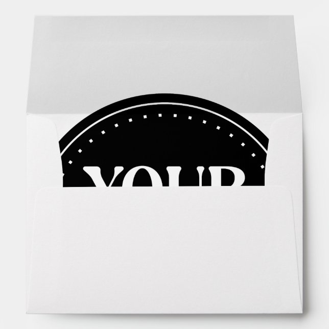 Sleek, contemporary, polished,& customisable envelope (Back (Bottom))