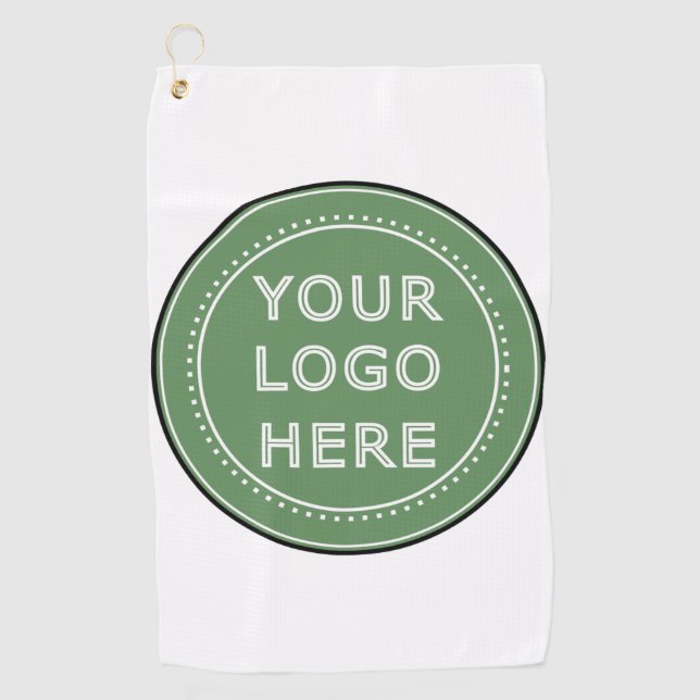 Sleek, contemporary, polished,& customisable. golf towel (Front)