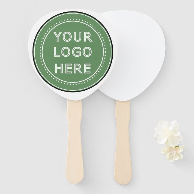 Sleek, contemporary, polished,& customisable. hand fan (Front and Back)
