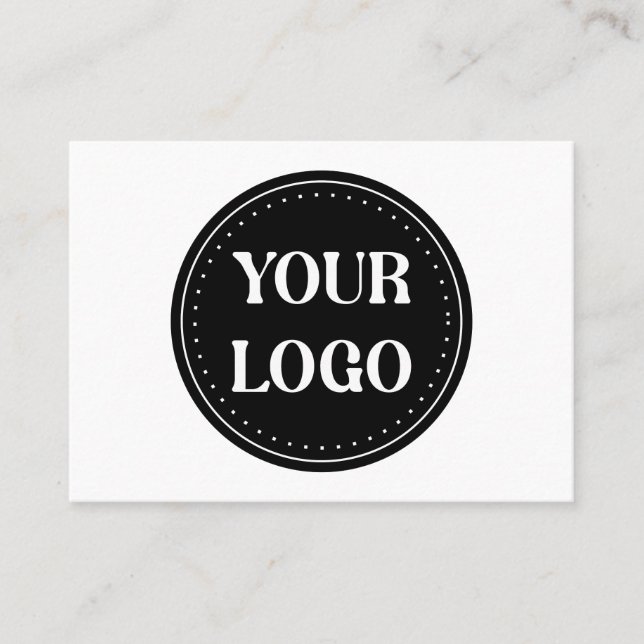 Sleek, contemporary, polished,& customisable place card (Front)