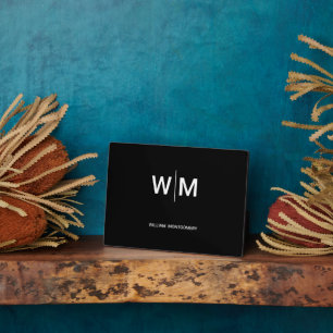 Sleek, contemporary, polished, & customisable. plaque