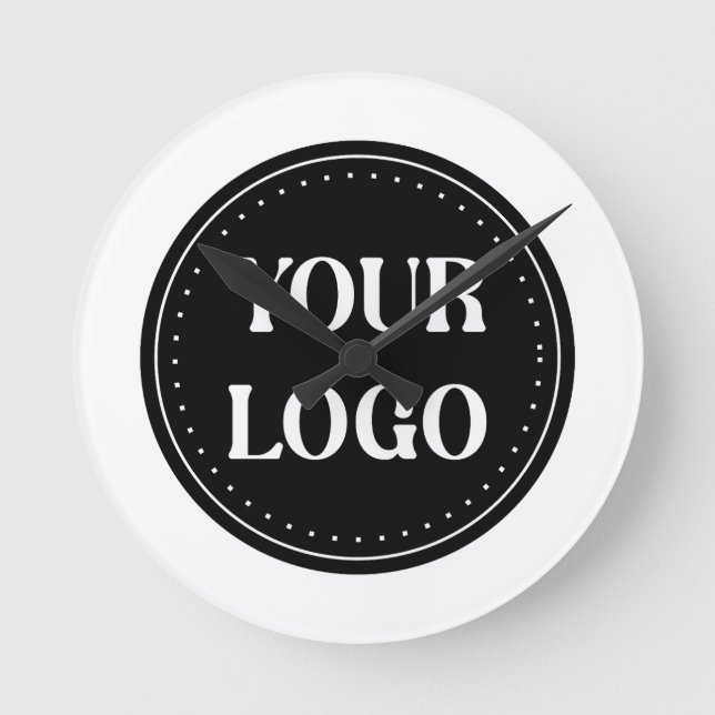 Sleek, contemporary, polished,& customisable round clock (Front)