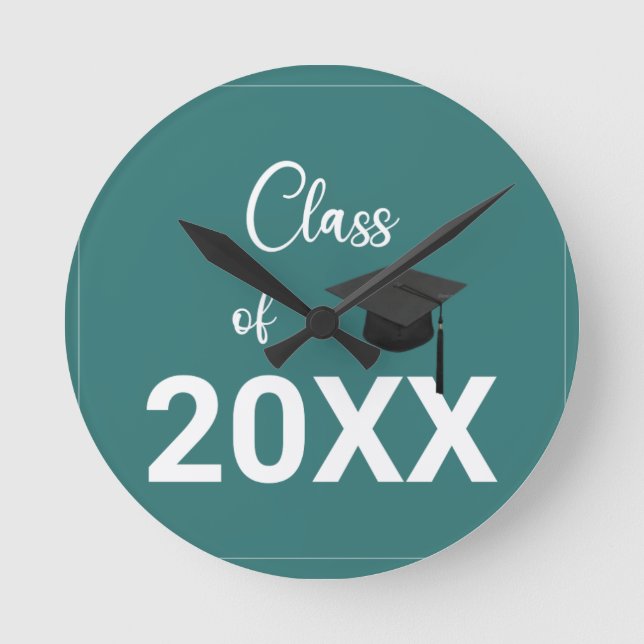 Sleek, contemporary, polished, & customisable. round clock (Front)