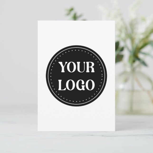 Sleek, contemporary, polished,& customisable RSVP card (Standing Front)