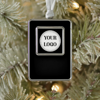Sleek, contemporary, polished,& customisable. Silver Plated Framed Ornament