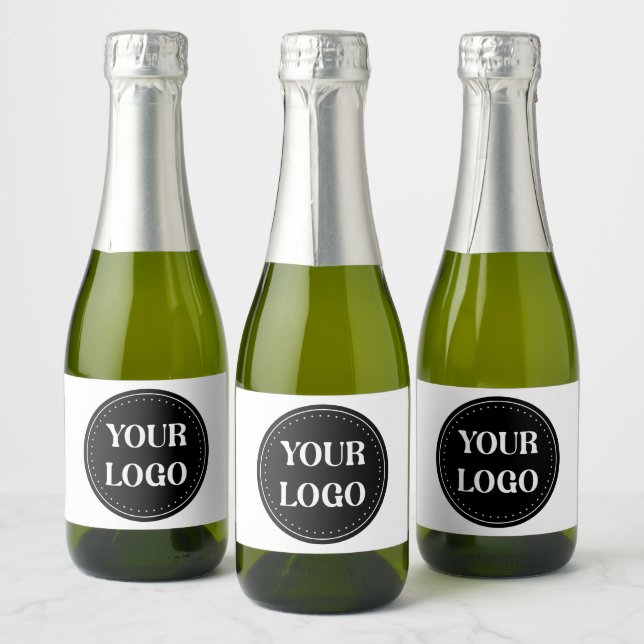 Sleek, contemporary, polished,& customisable sparkling wine label (Bottles)