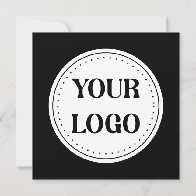  Sleek, contemporary, polished,& customisable. Thank You Card (Front)