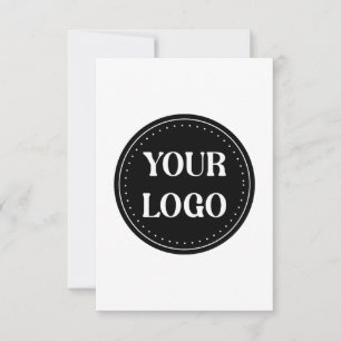 Sleek, contemporary, polished,& customisable thank you card