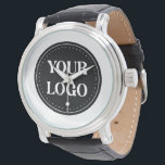 Sleek, contemporary, polished,& customisable watch<br><div class="desc">EVERYONE CAN USE THIS DESIGN.You are free to add,  edit,  or resize the logo,  photo,  text,  and colours as you choose.Many thanks.</div>