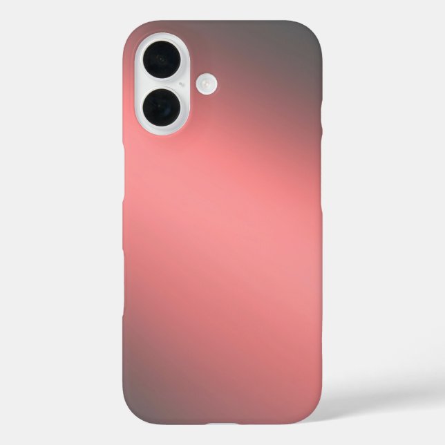 Sleek Coral Ombre – iPhone 16 Case (Back)