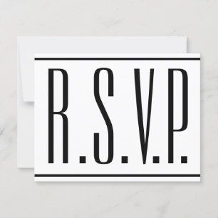 Sleek, Elegant, Event "R.S.V.P." Card