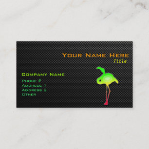 Sleek Flamingo Business Card