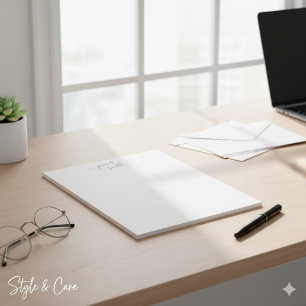 Sleek Formal Notepad Customised with Your Name