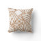 Sleek geometric pattern white with copper accent