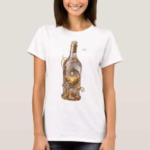 Sleek Gold GOLDEN WISHES Wearable Art T-Shirt
