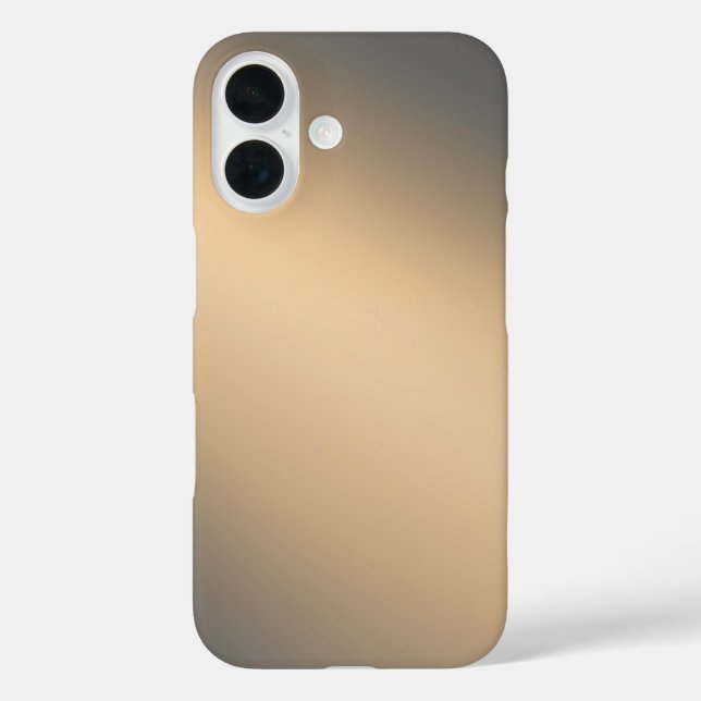 Sleek Golden Ombre – iPhone 16 Case (Back)