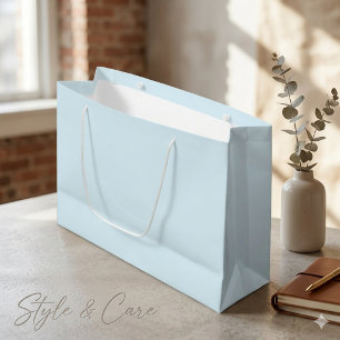 Sleek Large Watercolor Gift Bag with Luxe Finish