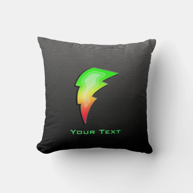 Sleek Lightning Bolt Cushion (Front)
