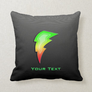 Sleek Lightning Bolt Cushion
