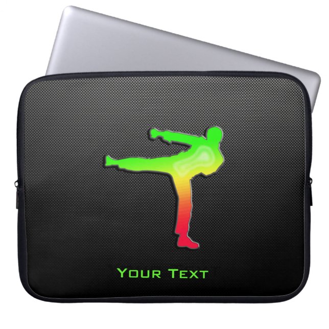 Sleek Martial Arts Laptop Sleeve (Front)