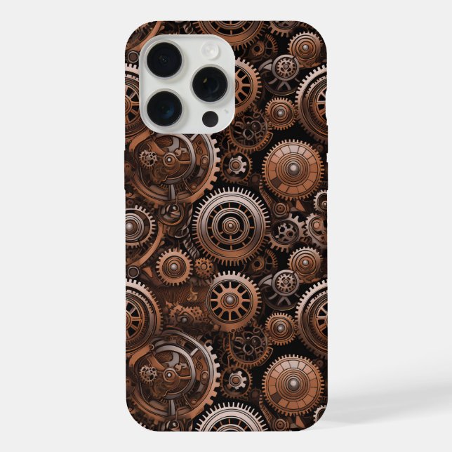 Sleek Metal Cogs  iPhone Case (Back)